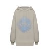 OZLANA Tops | Ozln Silhouette Chandelier Oversized Hoodie (Grey)