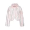 OZLANA Full Fur Jackets | Mille-Feuille Buckle Collar Fox Fur Jacket (Pink)