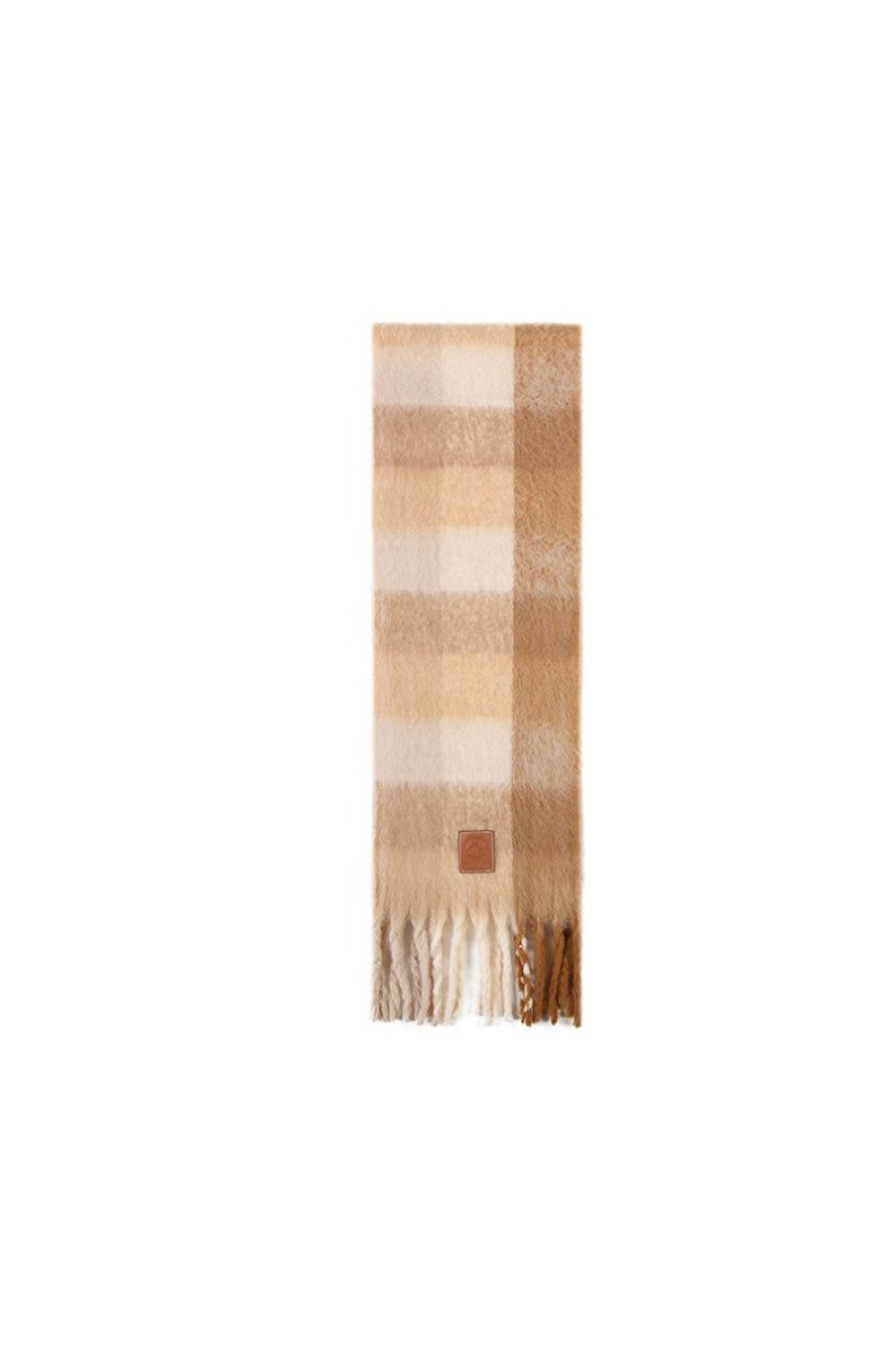 OZLANA Scarves | Caramel Pudding | Check