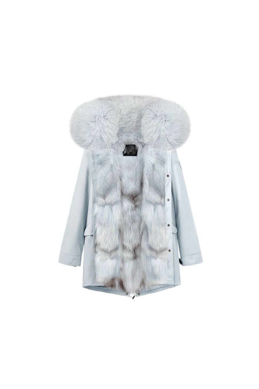 OZLANA Classic & Designer Parkas | Icy Blue +Ice Snow Fox