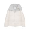 OZLANA Down Puffer Jackets | Versefox Fur Collar Multi-Wear Down Jacket(Light Apricot)