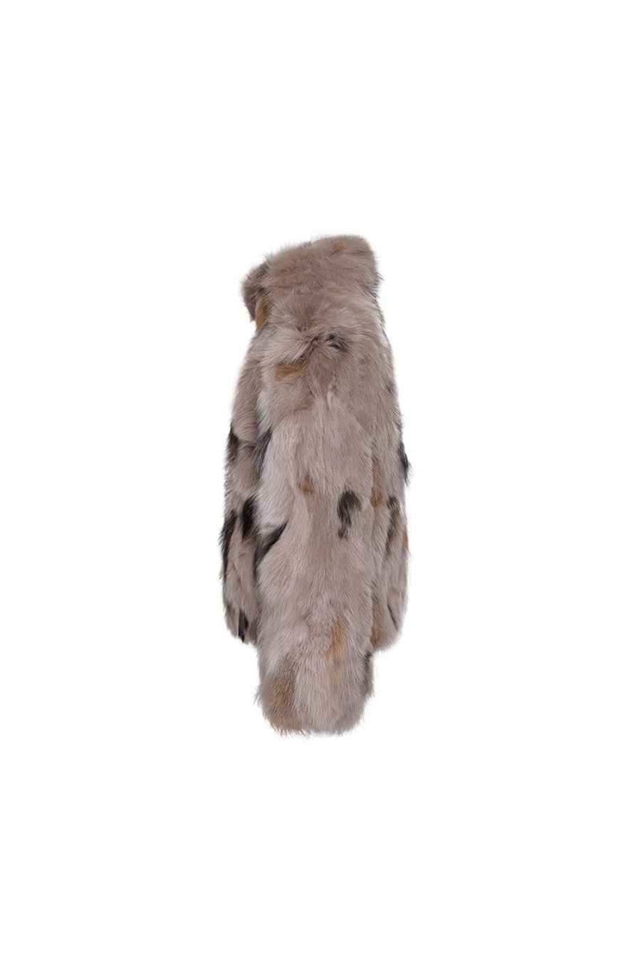 OZLANA Omniverse: Milan Runway Collection | Ochre Buckle Collar Fox Fur Jacket (Brown)