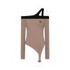 OZLANA Ozln | Ozln Asymmetrical Garter Buckle Tank(Camel)