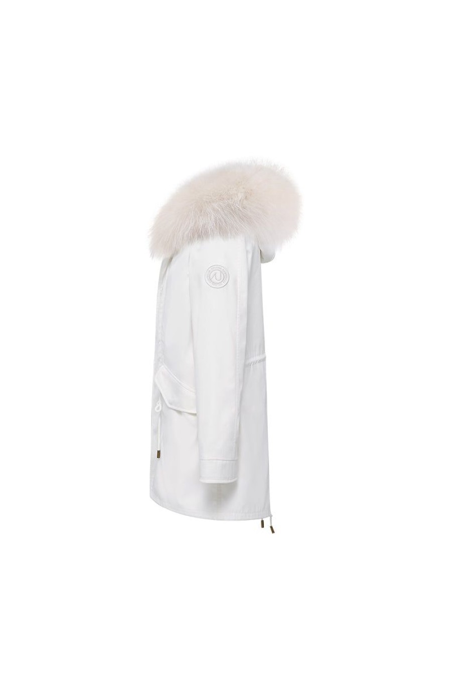 OZLANA Classic & Designer Parkas | White+Milky Ice Cream