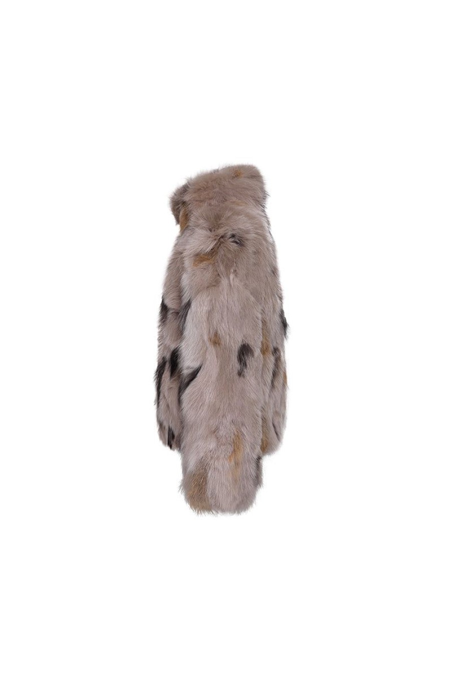 OZLANA Full Fur Jackets | Ochre Buckle Collar Fox Fur Jacket (Brown)