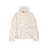 OZLANA Full Fur Jackets | Classic Buckle Collar Fox Fur Jacket (White)