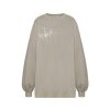 OZLANA Ozln | Ozln Chandelier Oversized Crew Neck(Grey)