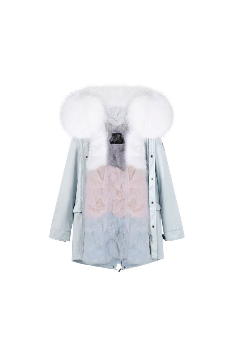 OZLANA Classic & Designer Parkas | Icy Blue+Mint Ice Cream