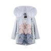 OZLANA Classic & Designer Parkas | Airy Blue+Ocean Blue Ice Cream