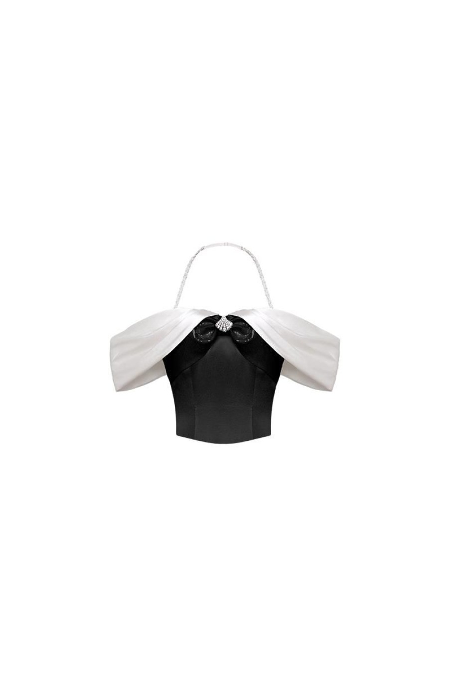 OZLANA Tops | Pirouette Halteneck Bustier(Black)