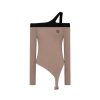 OZLANA Tops | Ozln Asymmetrical Garter Buckle Tank(Camel)